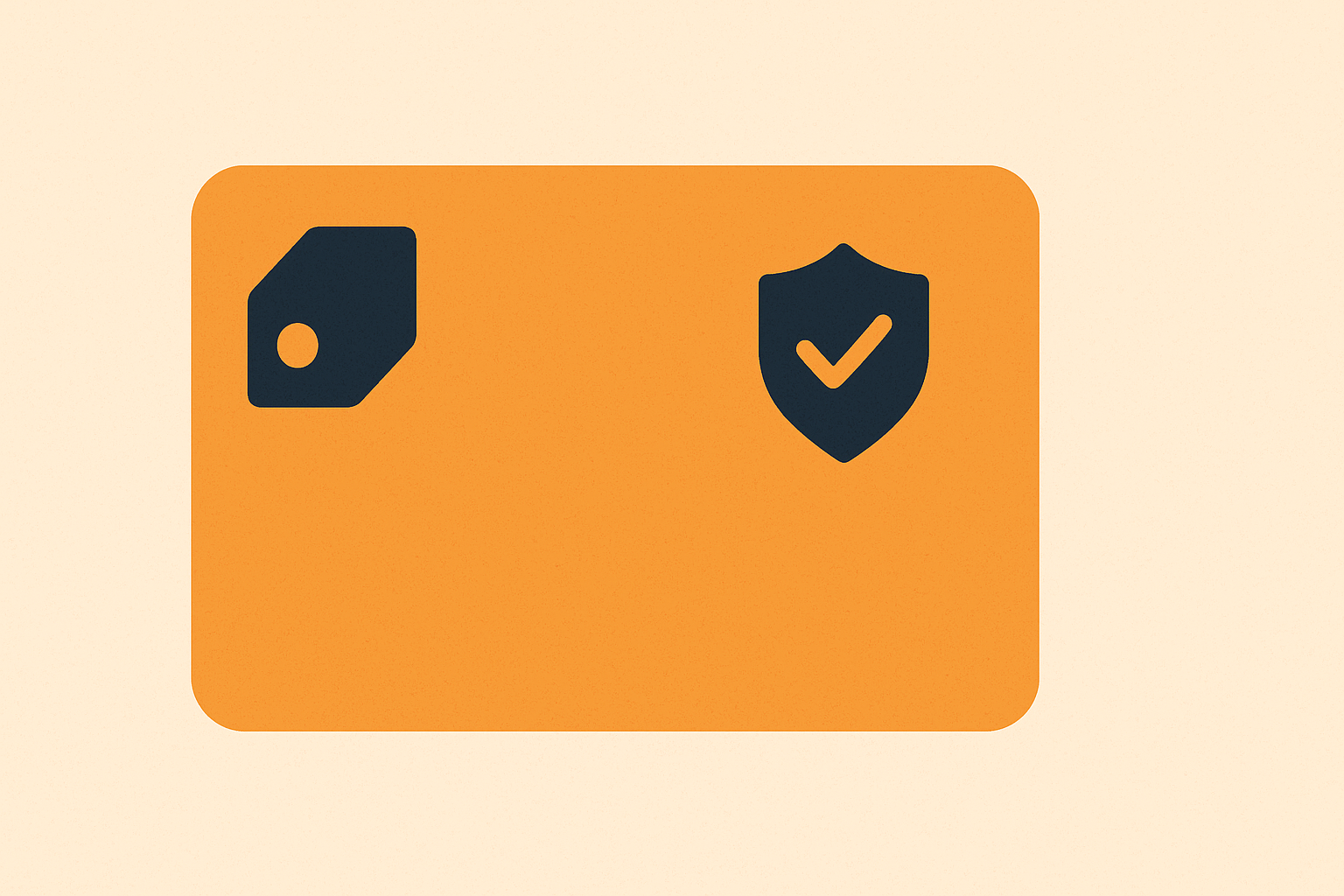 Illustration of a trust badge on content