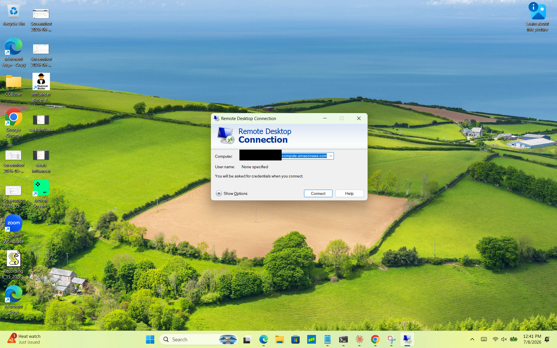 Connecting with Remote Desktop