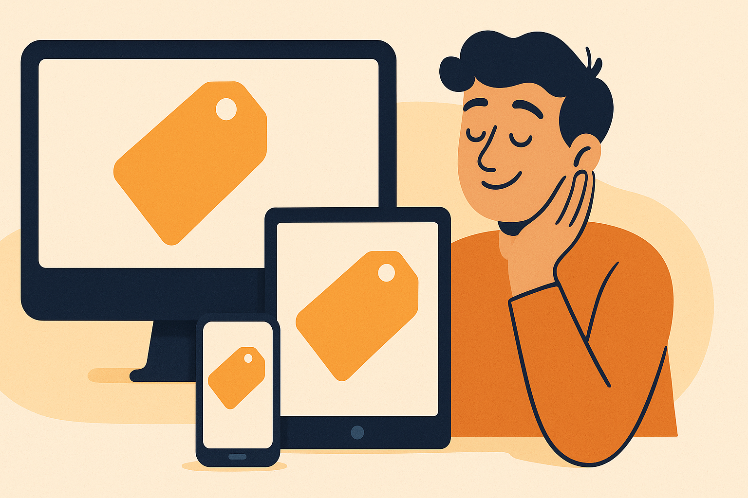 Illustration of one deal posting to many places at once
