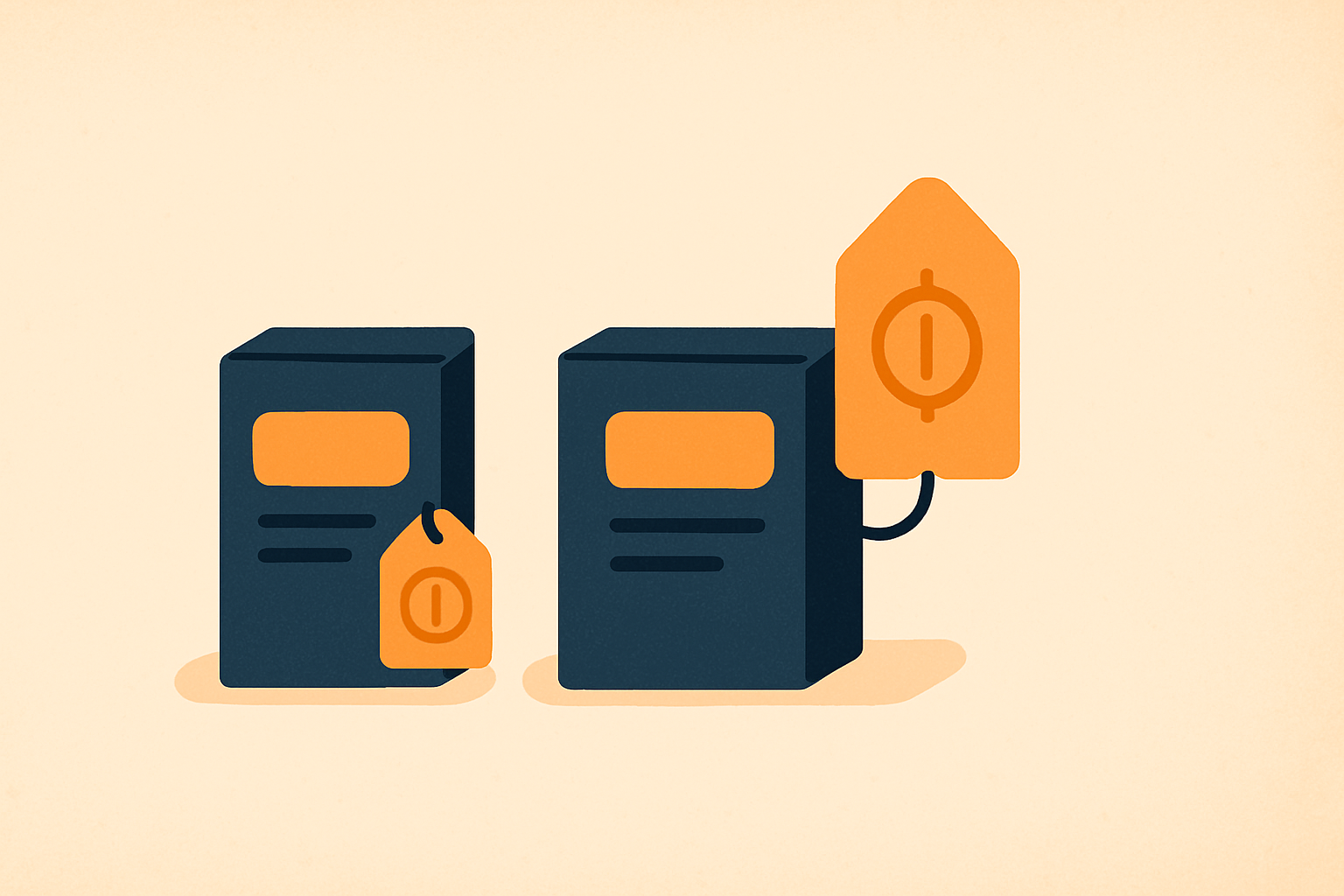 Illustration of two similar products with one showing a noticeably larger payout tag