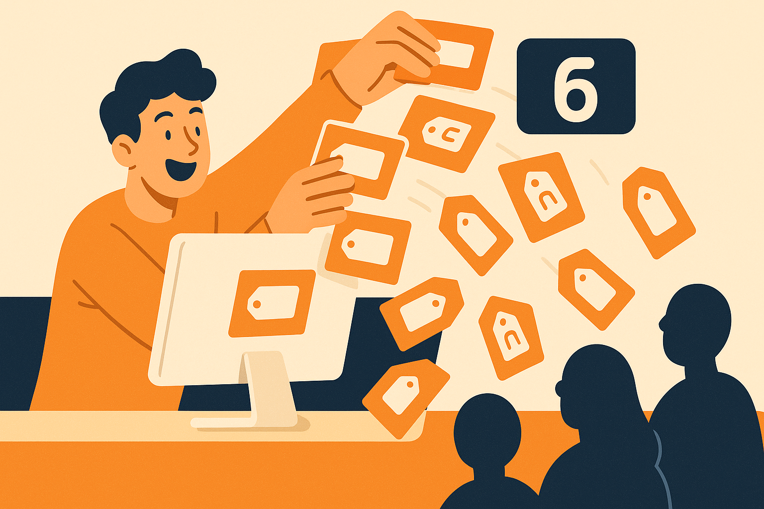 Illustration of real-time deal posting during a live sale