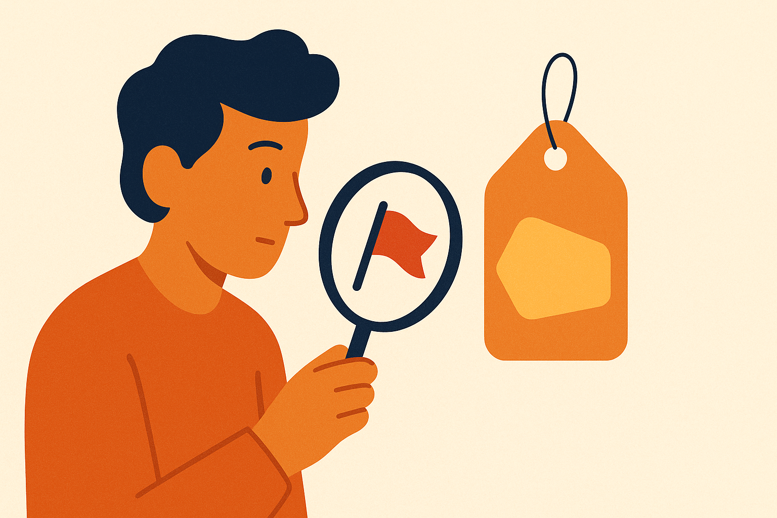 Illustration of inspecting a suspicious deal