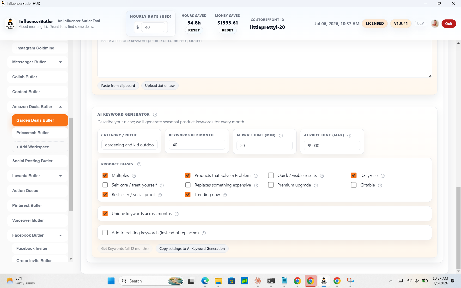 Deals Butler: multi-platform auto-posting with scheduled times